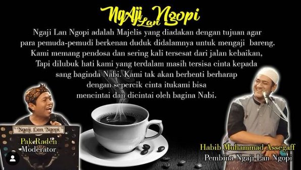 "Ngaji Lan Ngopi", Dakwah Di Kafe Ala Habib Assegaf